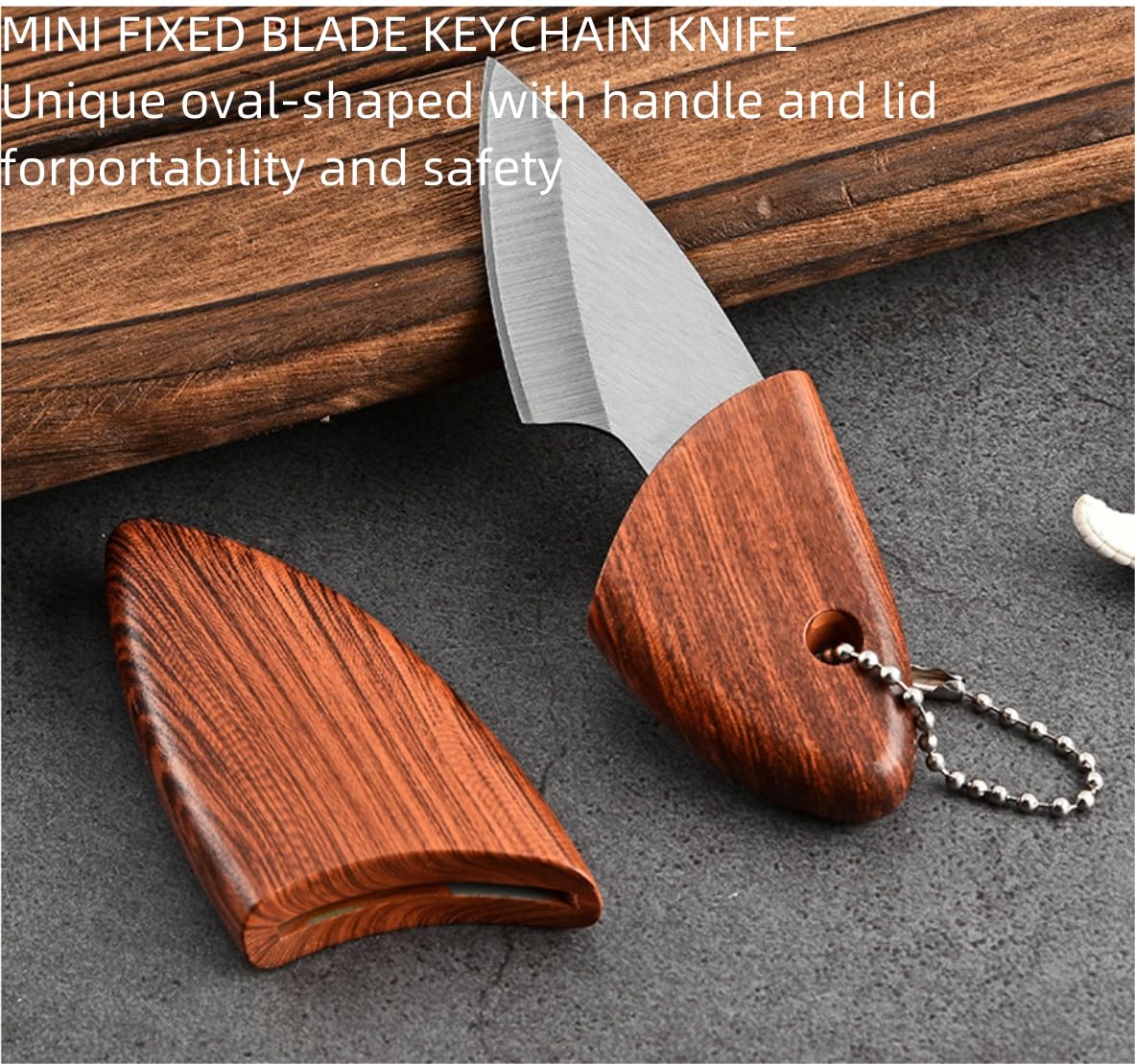 Wjwumha 2Pcs Knife Fixed Blade Knife with Sheath Portable Outdoor Small Knife Use for Box Cutter, Vegetables, Fruits