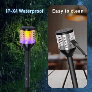 vertmuro Bug Zapper Outdoor, 2-in-1 Mosquito Killer & Decorative Flame Light, IP-X4 Waterproof Plug in with RGB Light, Fly Zapper Mosquito Catcher for Patio Garden, 6Pack