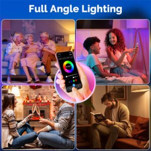 MOES Matter Smart GU10 LED Light Bulbs, Color Changing WiFi Smart Bulbs, 2700K-6500K CW& RGB Dimmable, Smart Life Remote Control, Work with Apple Homekit/Alexa/Google Home, 400lm 5W 4 Pack