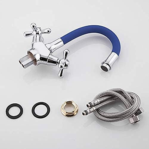 TECKI Kitchen Taps Kitchen Tap Kitchen Faucet Double Handle Lavatory Faucet Bath Faucet Mixer Tap Sink Lavatory Faucet Lavatory Faucet