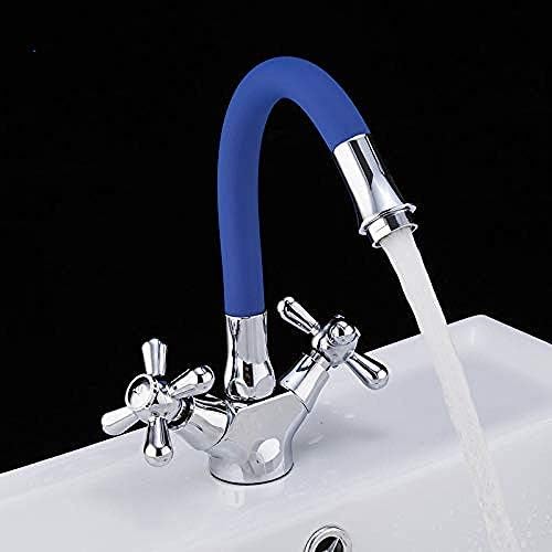 TECKI Kitchen Taps Kitchen Tap Kitchen Faucet Double Handle Lavatory Faucet Bath Faucet Mixer Tap Sink Lavatory Faucet Lavatory Faucet