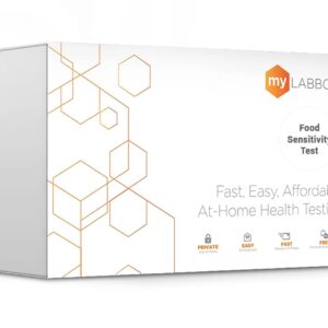 myLAB Box Food Sensitivity Test Kit for Adults - Measures IgG Antibodies for 96 Foods - CLIA Certified Labs - Food Intolerance Blood Collection Health Test Kit for Women & Men