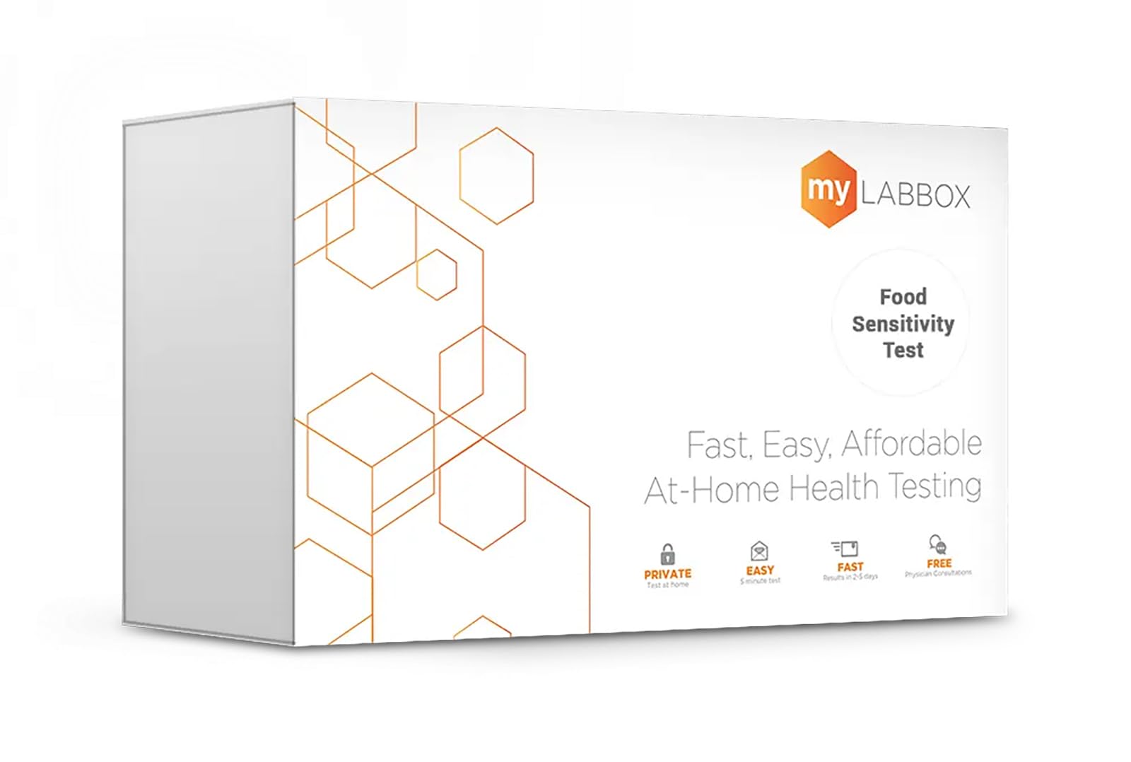 myLAB Box Food Sensitivity Test Kit for Adults - Measures IgG Antibodies for 96 Foods - CLIA Certified Labs - Food Intolerance Blood Collection Health Test Kit for Women & Men