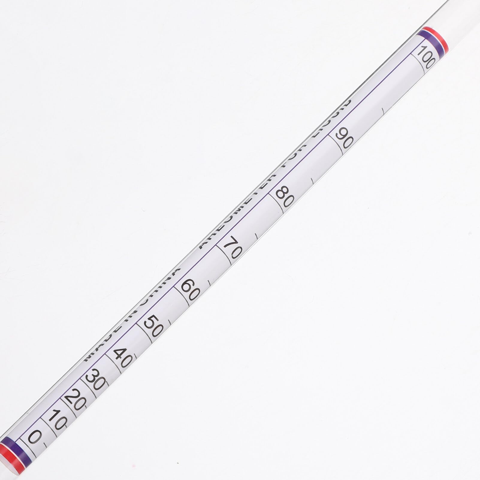 HEMOTON Hydrometer Alcohol Meter Alcohol Proof Tester Distilling Moonshine Alcohol Hydrometer for Proofing Distilled