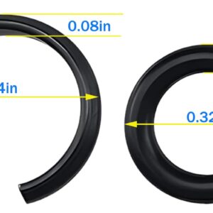 3/8" Impact Retaining Ring Clip Square Drive Socket Retainer Ring with O-Ring Fits for Milwaukee Type Impact Wrenches（20Sets）