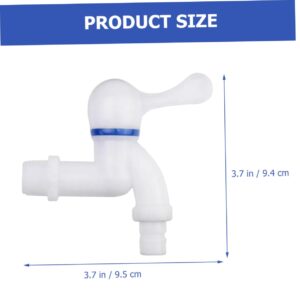 Veemoon 6pcs Clothes Machine Faucet Sink Faucet Bathtub Water Tap Bathroom Accessories Sink Accessories Kitchen Faucet White Faucet Outdoor Faucet Laundry Faucet White Tap Pp Small Faucet