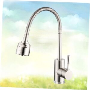 Veemoon Water Tap Faucets for Bath Sinks Bathtub Faucet Kitchen Tap Spigot Kitchen Water Faucet Metal Kitchen Faucet Bath Sink Faucets Bathroom Sink Faucets Taps Single Sink Cold Water