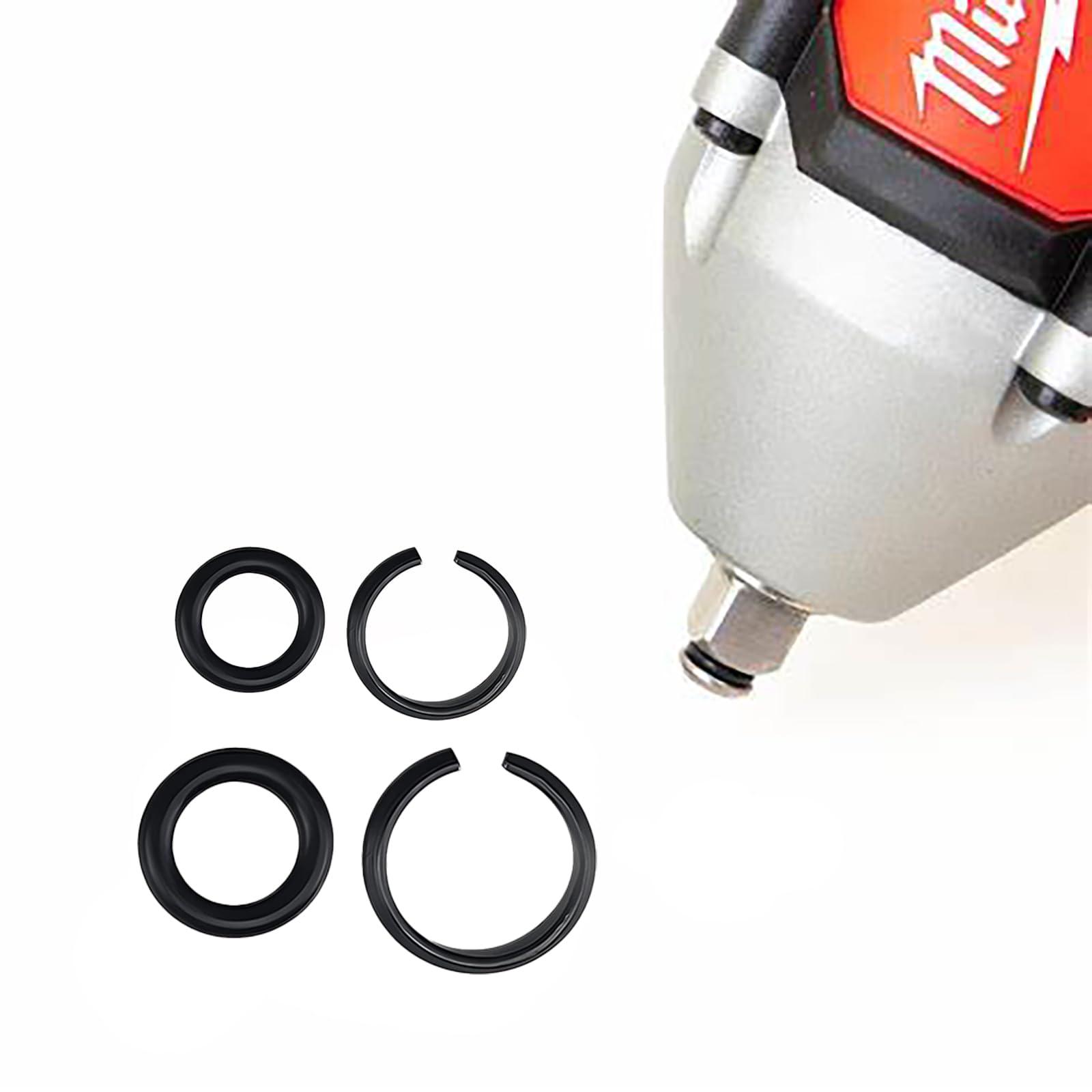 (10+10 Sets) 3/8" & 1/2" Impact Wrench Retainer with O-Ring, Compatible With Milwaukee Electric Wrench/Pneumatic Wrench