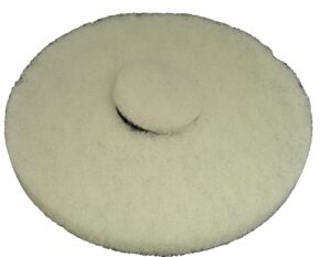 generic 12 inch white polishing pad designed to fit oreck orbital scrubber