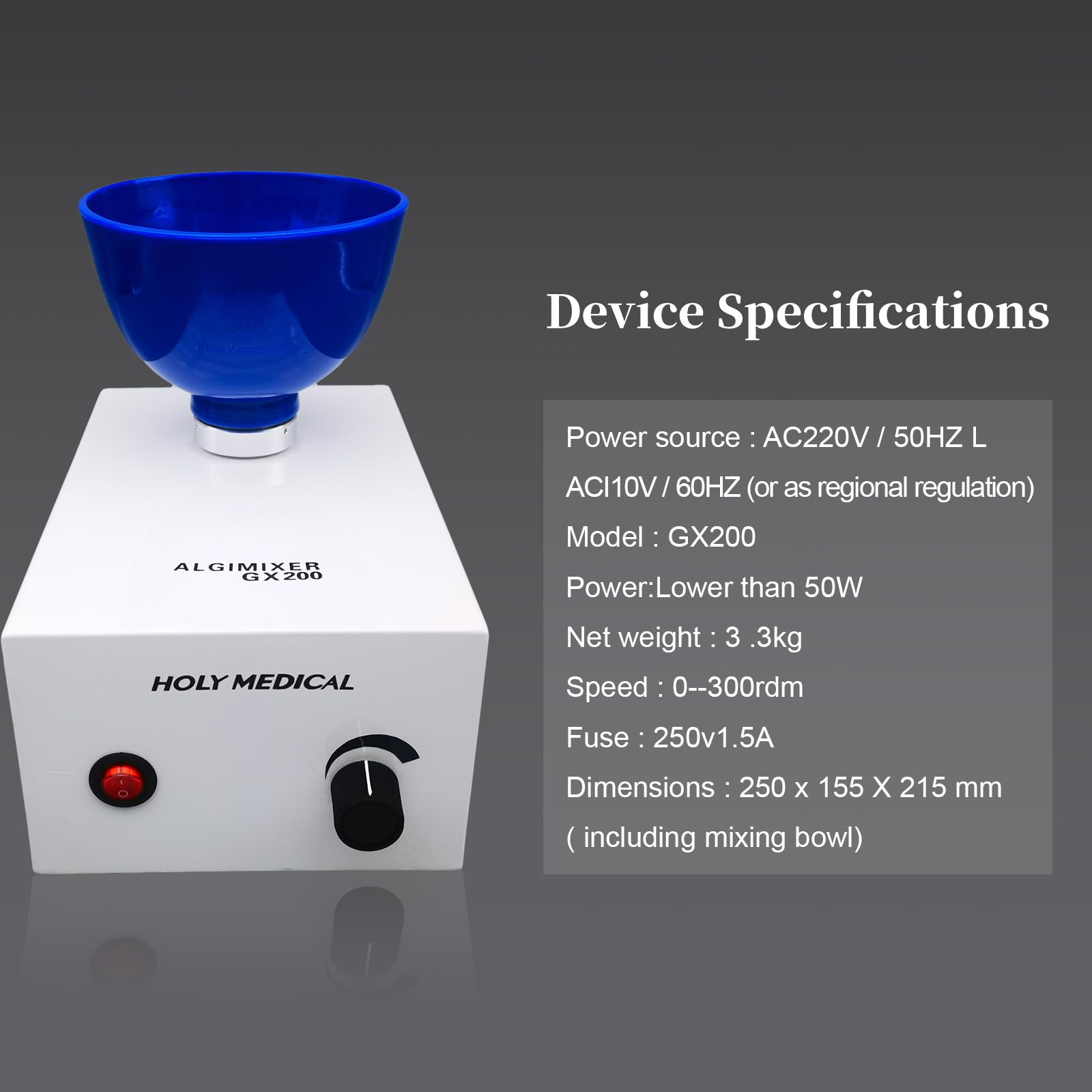 Tankredrug Lab Alginate Mixer Impression Alginate Mixer Semi-Automatic Mixing GX200