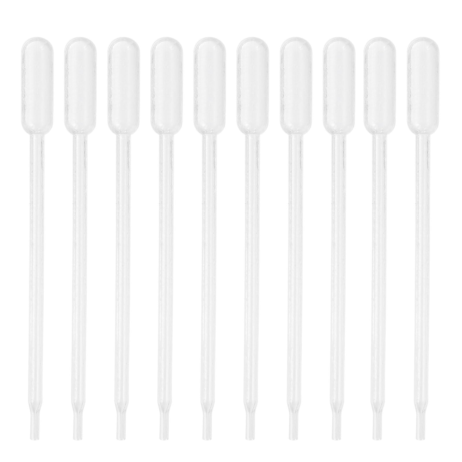 PATIKIL 0.3ml Pipettes Dropper, 120pcs Plastic Pipettes Disposable Pipette Transfer Pipette Calibrated Plastic Eye Dropper with Scale for Science Laboratory Resin DIY Crafts Art Makeup Oil