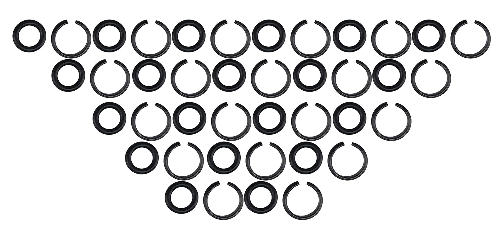 3/8" Impact Retaining Ring Clip Square Drive Socket Retainer Ring with O-Ring Fits for Milwaukee Type Impact Wrenches（20Sets）