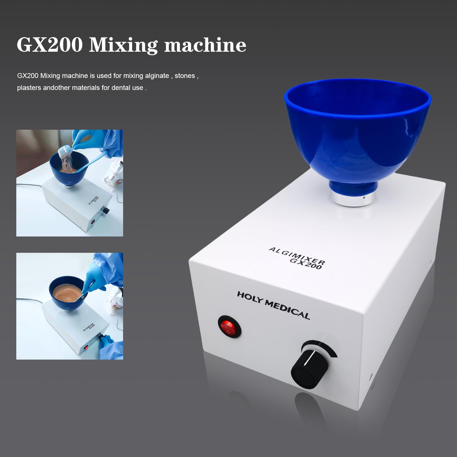 Tankredrug Lab Alginate Mixer Impression Alginate Mixer Semi-Automatic Mixing GX200