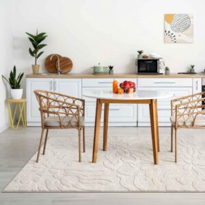 LUXE WEAVERS Grayson Collection 5970 Cream 8x10 Modern Abstract Area Rug