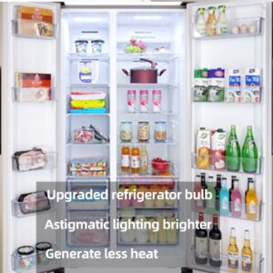 DAPSHU LED AC 100-265V 3.5W Refrigerator KEI D34L Light Bulbs Replacement Freezer Appliance Daylight White 6000K Pack of 2