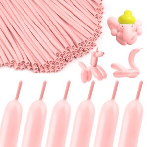 pink 260 balloons pink long balloons for tying balloon arch latex balloon 100 pcs macaron pink balloons long skinny balloons pink 260q balloons for party suppies gender reveal wedding decorations