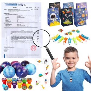 Space Party Favors, 230PCS Space Themed Birthday Party Decorations, Outer Space Party Favors Gifts Goodie Bags Stuffers, Galaxy Planet Space Birthday Party Supplies Astronaut Toys for Kids Boys Girls