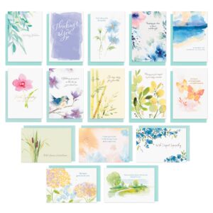 american greetings deluxe boxed sympathy card assortment (15-cards)