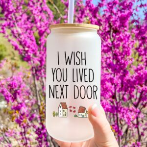 Best Friend Birthday Gifts, Friendship Gifts for Women, Cool Gifts for Female Friends, Long Distance Bestie BFF Funny Unique Gifts Idea for Senior Older Women Woman Over 50 60 70 - Glass Cup Mug