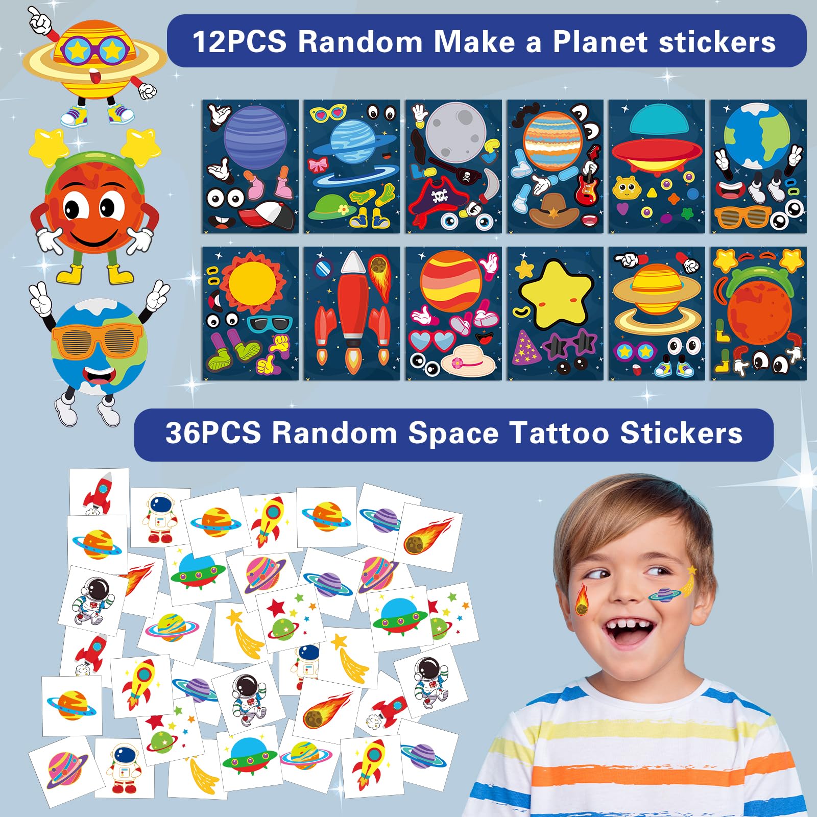 Space Party Favors, 230PCS Space Themed Birthday Party Decorations, Outer Space Party Favors Gifts Goodie Bags Stuffers, Galaxy Planet Space Birthday Party Supplies Astronaut Toys for Kids Boys Girls