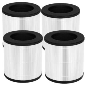 xbww b-d02l b-d02u replacement filters compatible with mooka b-d02l, koios b-d02l and vewior b-d02u air cleaner purifiers, h13 true hepa filters, 4 packs