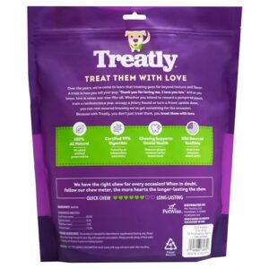 Treatly American Sourced Beefhide Braids 6-7" Dog Chew Treats - Natural Flavor, 16 Count/1 Pack