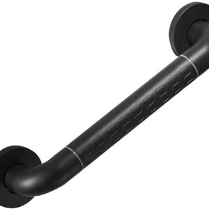 RTXUGMM Safety Grab Bar,Stainless Steel Grab Bar Bathtub, Bathroom Support Safety Rail Nylon Outer Tube Elderly Disabled Shower Assist Support Handle Toilet Kitchen Stairway/Black/58Cm