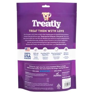 Treatly USA Beefhide Rolls 8-9" Dog Chew Treats - Chicken & Beef Flavor, 10 Count/1 Pack