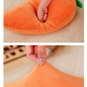 OUKEYI 21.6inch/55cm Carrot Hugging Pillow, Cartoon Carrot Plush Toy，Cute Carrot Shape Pillow Stuffed Carrot Toy Soft Carrot Doll for Kids Girls Gif