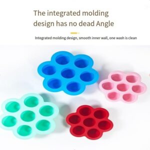 GeRRiT Silicone Egg Bites Molds Air Fryer Egg Mold，Pink Instant Pot Egg Bite Molders Pastel Muffin Cupcake Pan Mold for Cooker Accessories (Green&Blue)