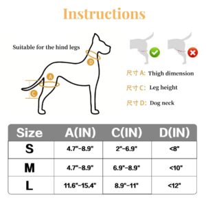 Generic Dog Knee Brace Leg Braces - Dog Canine Knee Stifle Brace Wrap Dog Knee Brace for Torn ACL Hind Leg Joint Pain Muscle Sore Pet Brace Reduces Pain and Inflammation (M), Medium, Black