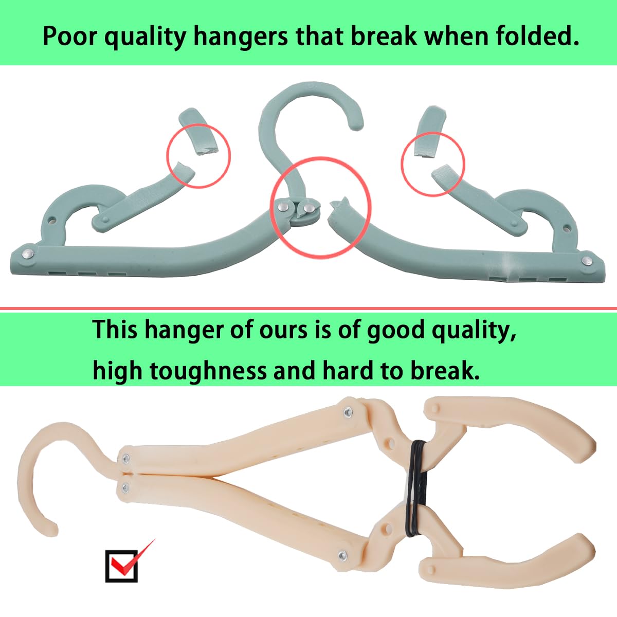 WaWacomp Portable Travel Hangers Travel Hangers Foldable for Suitcase Camping Cruise Ship Travel Accessory 10Pcs