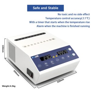 ONiLAB Gel Heating Machine with Heating and Cooling Modes,4x5ml,16x 1ml-2.5ml Holes, PRP PPP Gel Maker Heater with Touch Button Operation