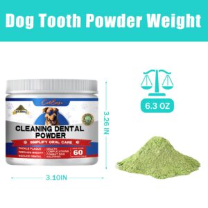 ColEaze Dog Teeth Cleaning Powder,Herbal Dog Dental with Breath Freshener,Plaque Remover for Teeth Dog Targets Tartar & Bad Breath,Healthy Mouth for Dogs