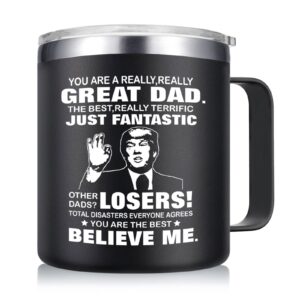 abledn christmas gifts for dad from daughter, son - you're a really great dad coffee mug - funny birthday gifts for men dad husband and grandpa - dad birthday gifts (14oz, black)