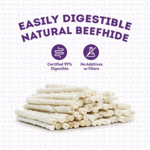 Treatly Beefhide Twist Sticks 5" Dog Chew Treats - Natural Flavor, 1 lb/1 Pack