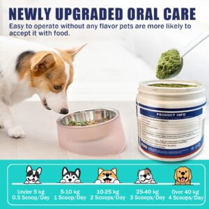 ColEaze Dog Teeth Cleaning Powder,Herbal Dog Dental with Breath Freshener,Plaque Remover for Teeth Dog Targets Tartar & Bad Breath,Healthy Mouth for Dogs