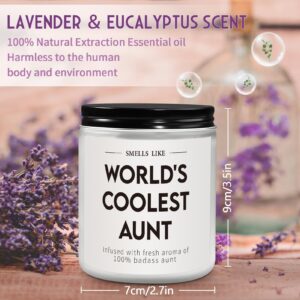 Aunt Gifts, Perfect Auntie Gift Ideas - The Cool Aunt Candle, Gifts for Aunts from Niece, Best Aunt Ever Gifts, Aunt Christmas Birthday Mothers Day Gifts, Best Auntie Gifts