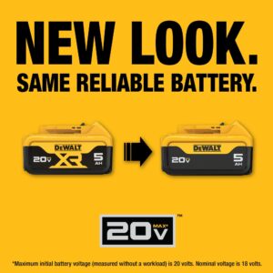 DEWALT 20V MAX Lithium-Ion Battery 2-Pack and Charger, 5.0 Ah, Battery Starter Kit (DCB205-2c)