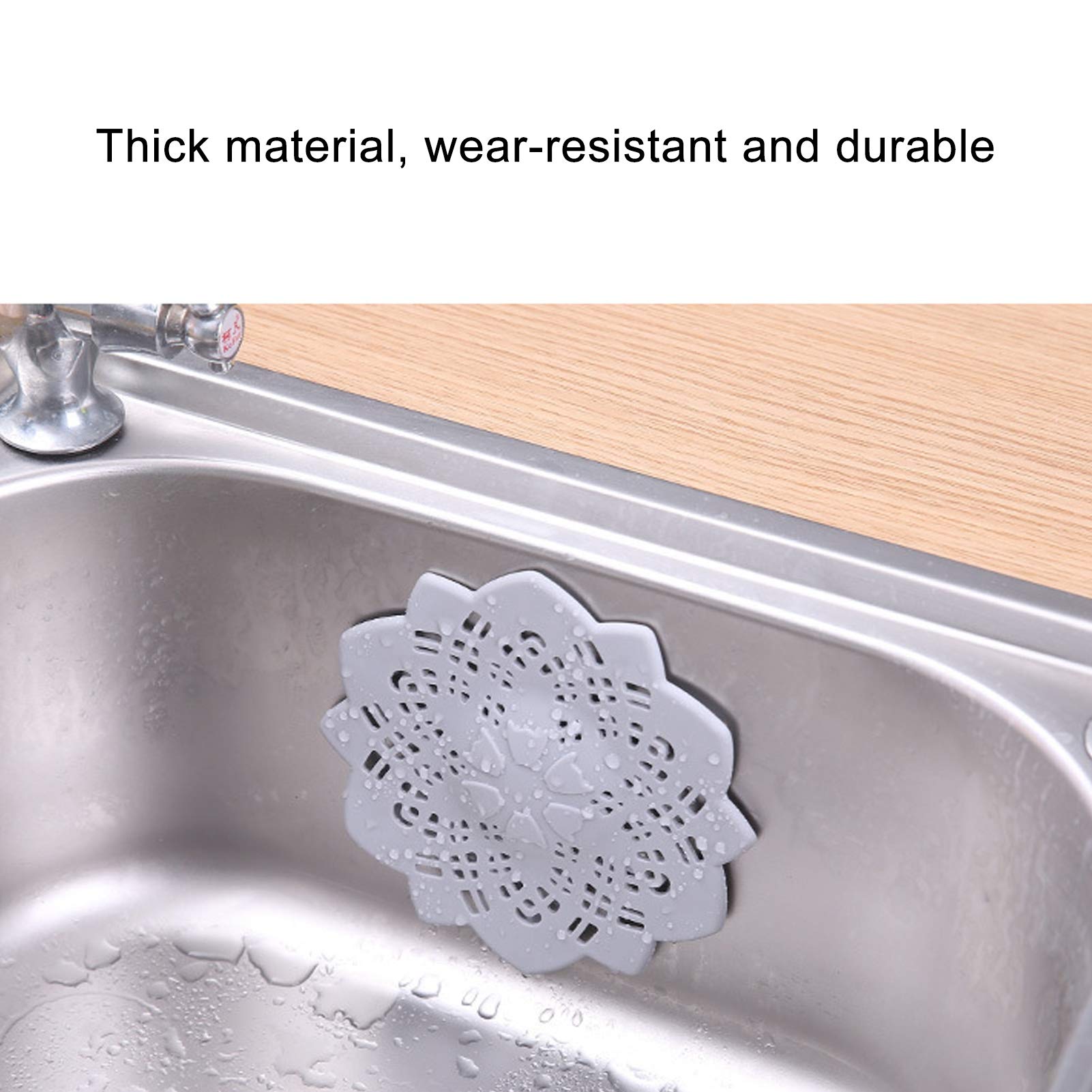 Kitchen Sink Strainer Sewer Anti Blocking Hair Catcher Bath Shower Drain Filter Cover Stopper Strainer Stopper with Suction Cups