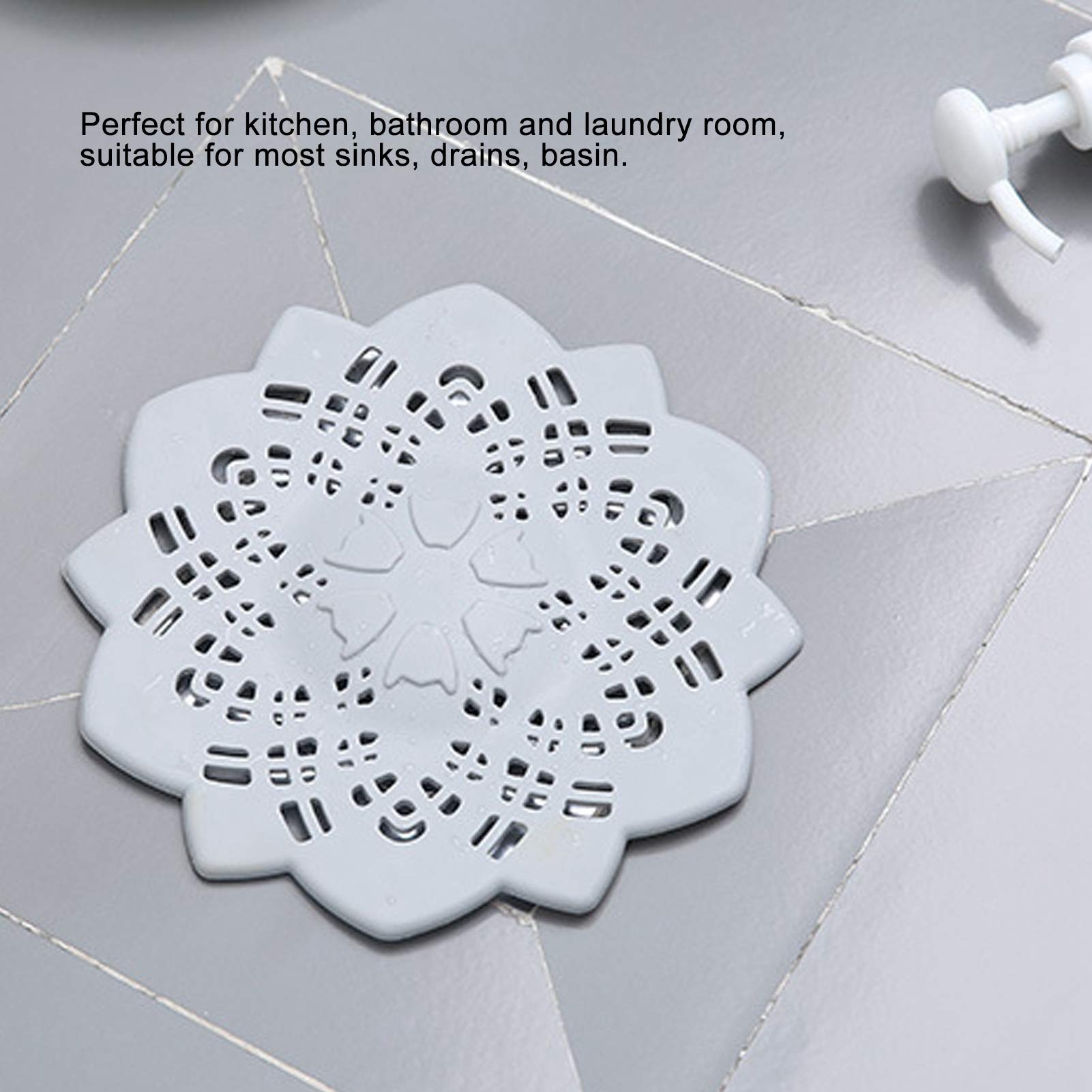 Kitchen Sink Strainer Sewer Anti Blocking Hair Catcher Bath Shower Drain Filter Cover Stopper Strainer Stopper with Suction Cups