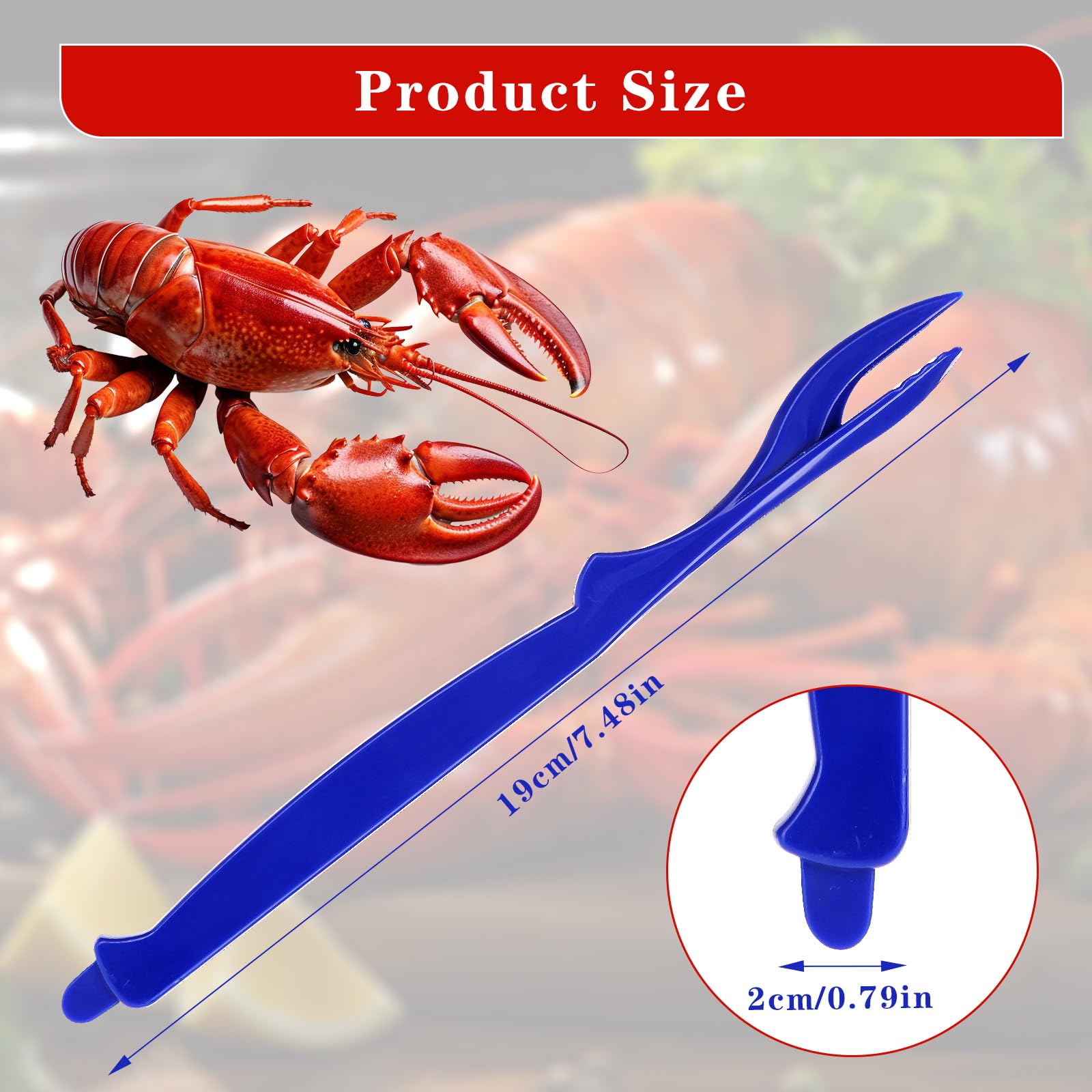 Mabor 6PCS Crab Legs Crackers,Lobster Crab Sheller Crackers Picks Tools for Eating Seafood Easy Opener Shellfish Picks Knife