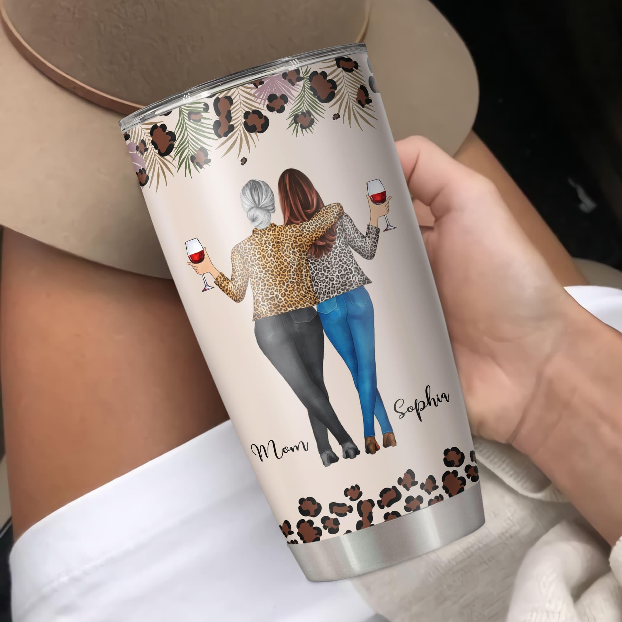 GIFTSV Personalized Tumbler Cup, To My Daughter Whisper Back I Am The Storm, Gifts For Daughter, Heart-warming Christmas Birthday Valentines Day Gifts ideas for Daughter from Mom Dad Parents