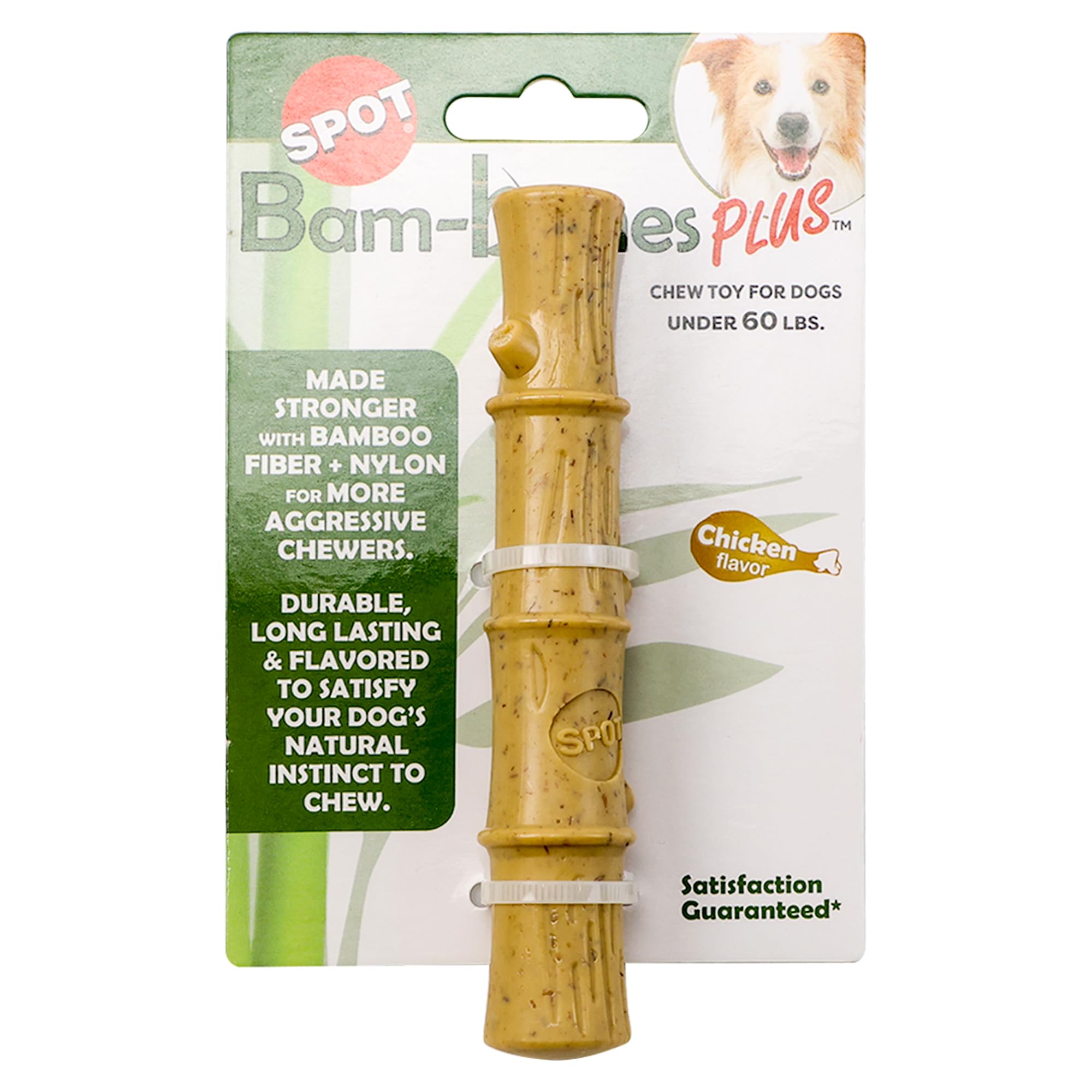 moofin Bam Bones for Dogs Bamboo Dog Toy, Chicken Flavored Dog Chew Toys Bundle SS Pet Training Whistle - Chew Stick for Aggressive Chewers for Dogs Under 60 lbs ~ [Pack of 6]