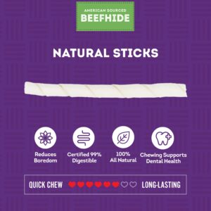 Treatly Beefhide Twist Sticks 5" Dog Chew Treats - Natural Flavor, 1 lb/1 Pack