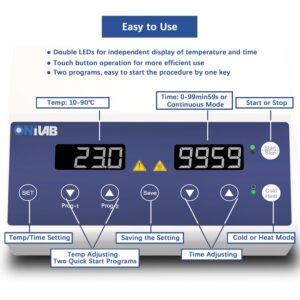 ONiLAB Gel Heating Machine with Heating and Cooling Modes,4x5ml,16x 1ml-2.5ml Holes, PRP PPP Gel Maker Heater with Touch Button Operation