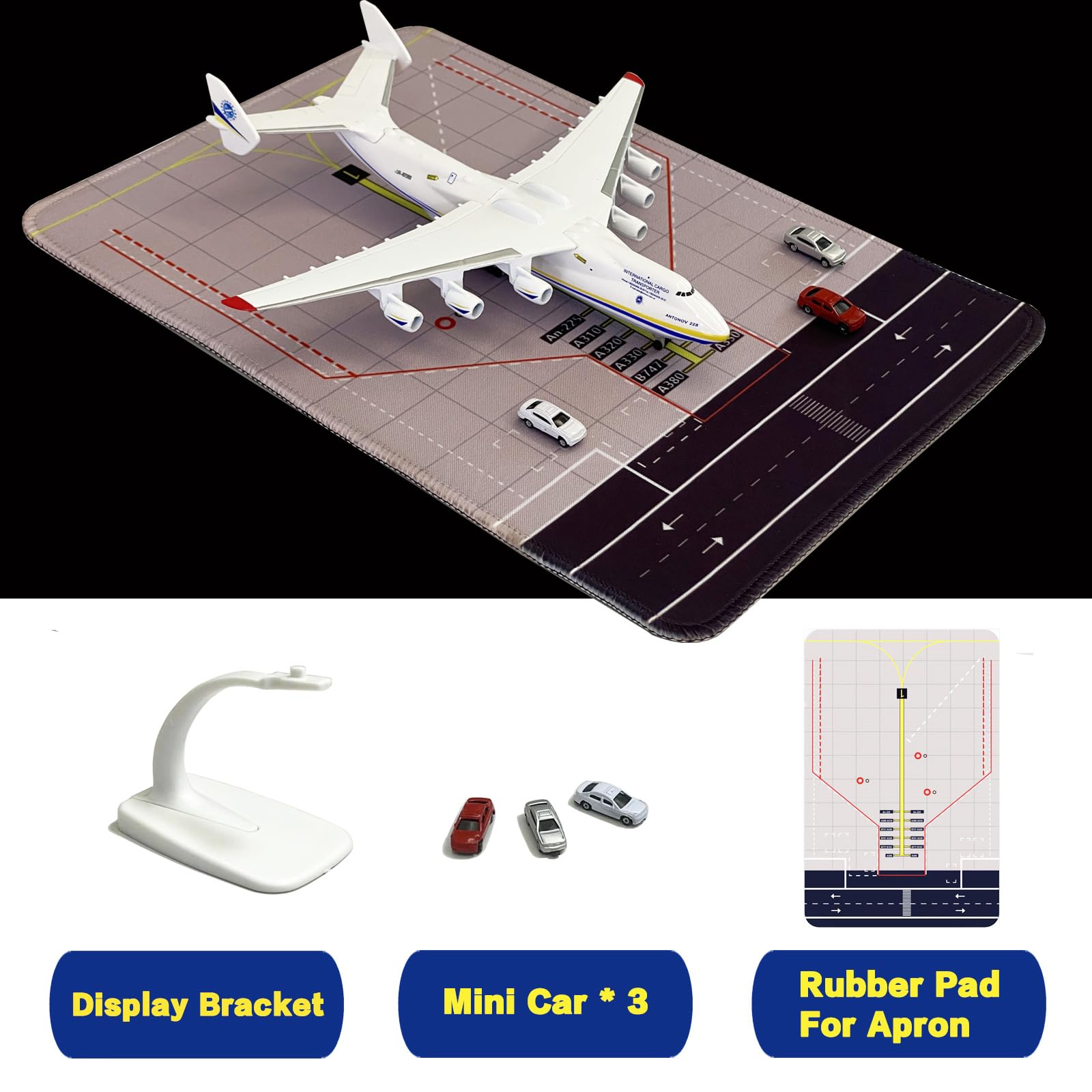 QOADXPC 1:400 Scale Antonov An-225 Model Plane An225 Transport Aircraft Model Alloy Material- Ideal Gift for Birthday Decoration