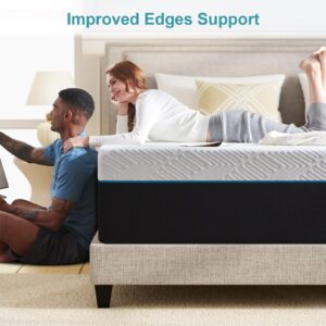 Twolike Full Mattress,10-Inch Full Size Foam Mattress in Box,Edges Support for Sleep Supportive,54" X 75" X 10"