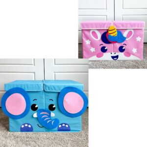 quokka toy storage box elephant & toy storage box unicorn playroom organizers