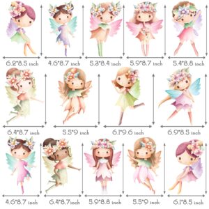 Fairy Party Centerpiece Stciks Fairy Birthday Decorations Fairy Centerpieces for Table 28pcs Fairy Party Table Toppers Fairy Baby Shower Decorations for Floral Fairy Garden Party Supplies